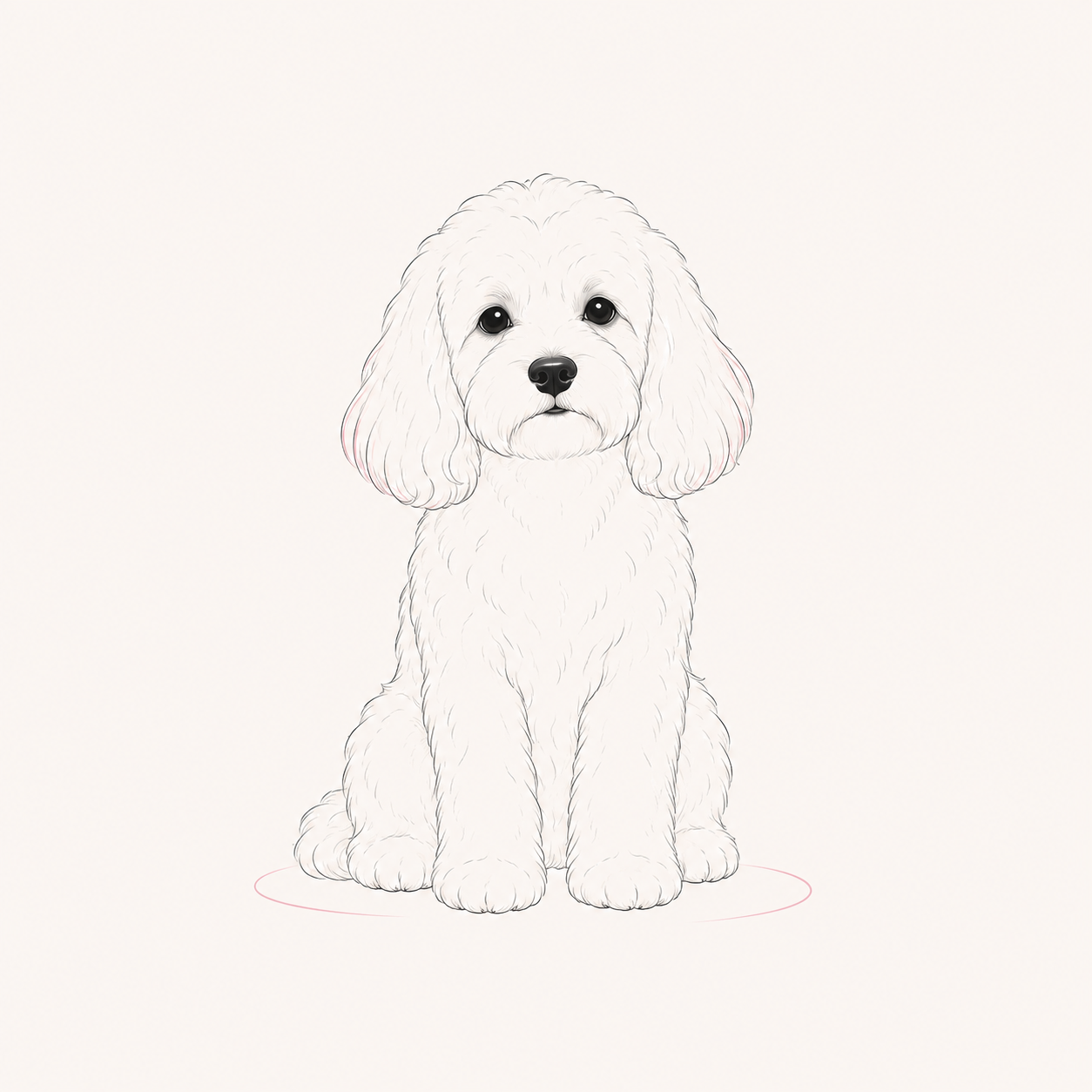 Illustration of a medium-size dog
