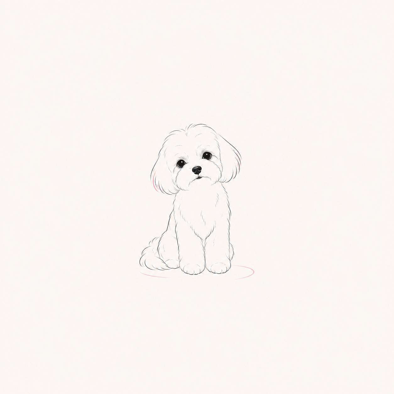 Illustration of a small dog